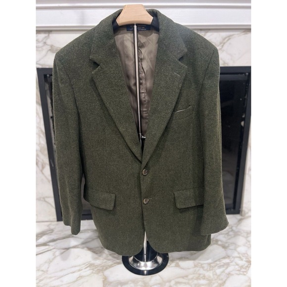 Brooks Brothers 100% Camel‎ Hair Green Blazer